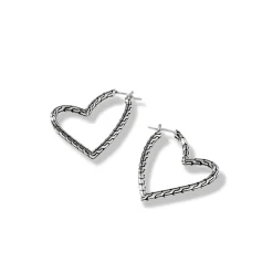Women John Hardy Hoops^Manah Hoop Earring, Sterling Silver
