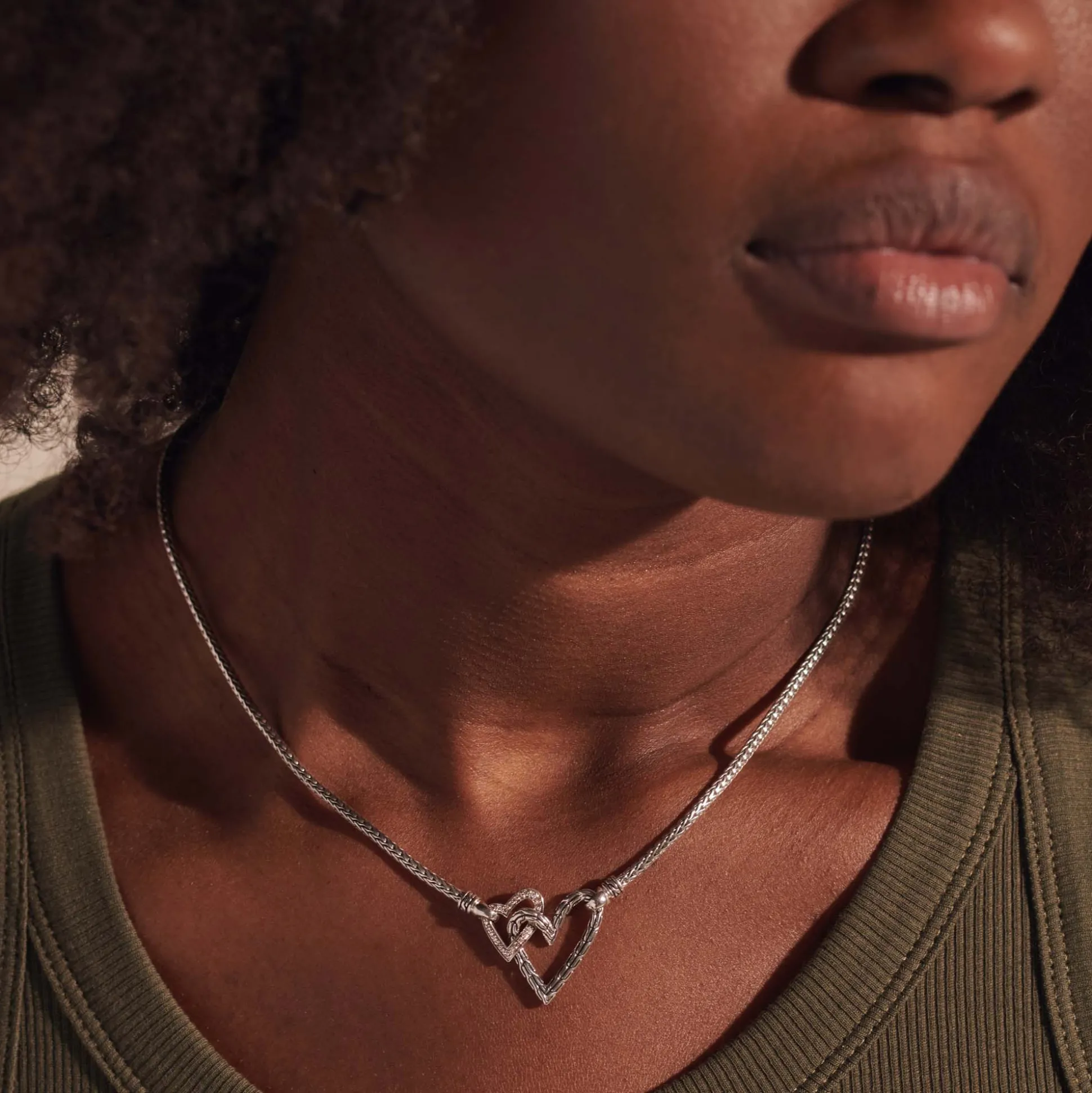 Women John Hardy Pendants^Manah Pendant Necklace, Silver, Diamonds
