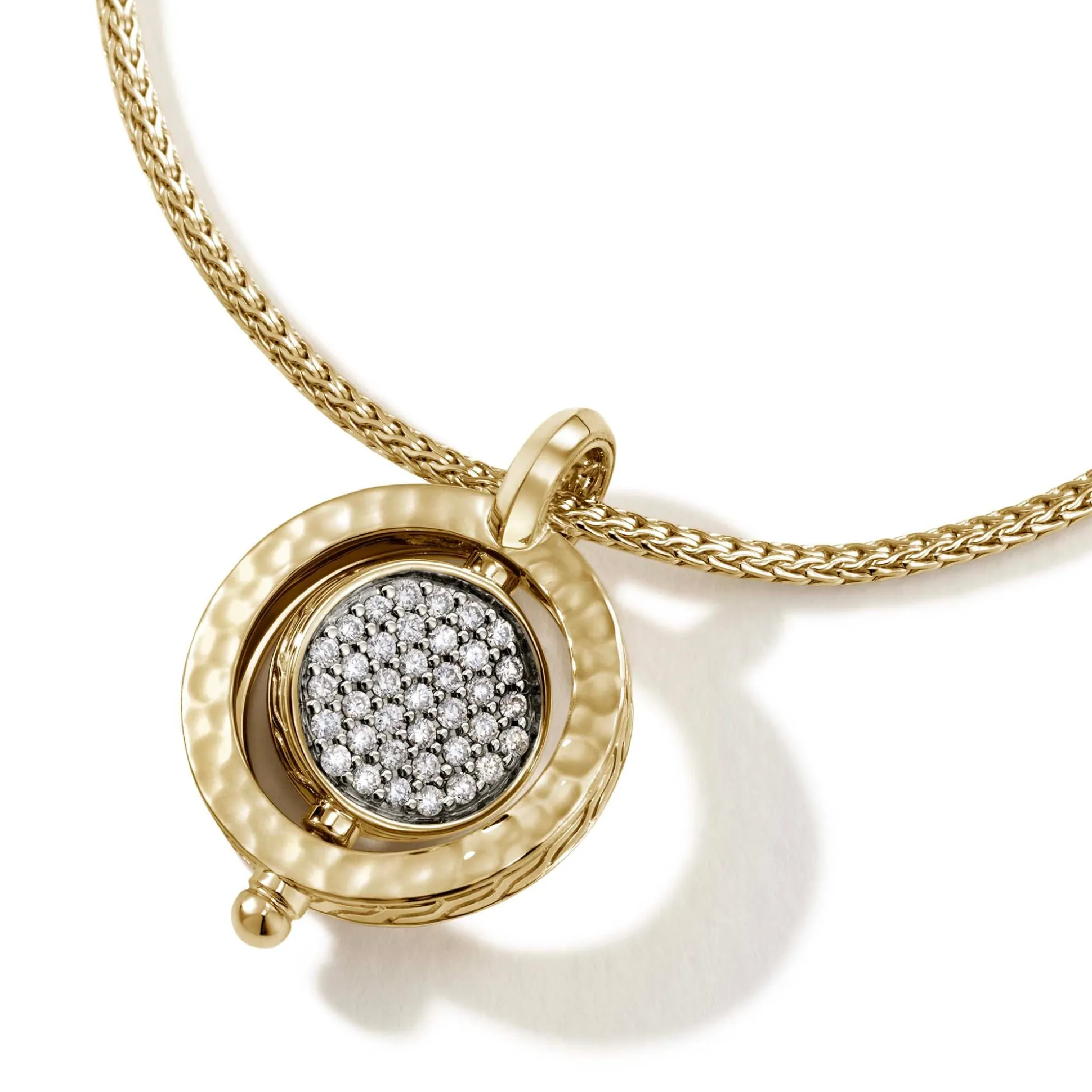 Women John Hardy Pendants^Moon Door Necklace, Gold, Diamonds