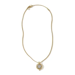 Women John Hardy Pendants^Moon Door Necklace, Gold, Diamonds
