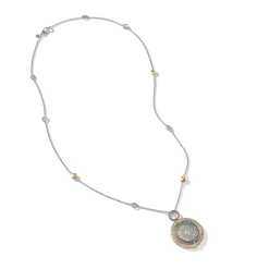 Women John Hardy Pendants^Moon Door Necklace, Gold, Silver, Pave