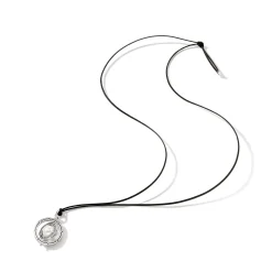 Women John Hardy Pendants^Moon Door Necklace, Silver, Leather, Pearl