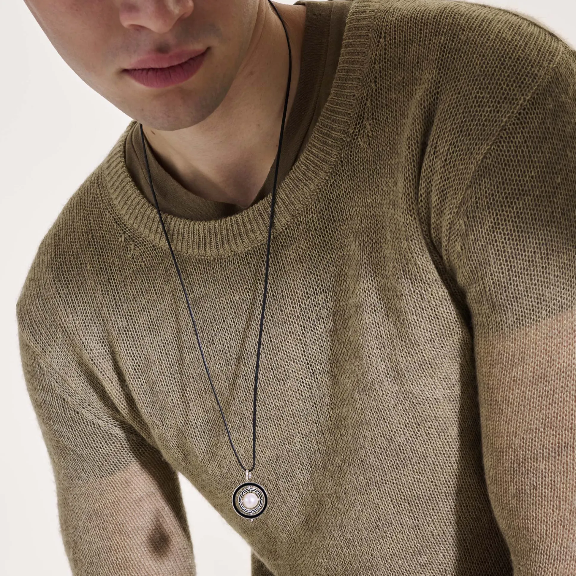 Women John Hardy Pendants^Moon Door Necklace, Sterling Silver, Pearl