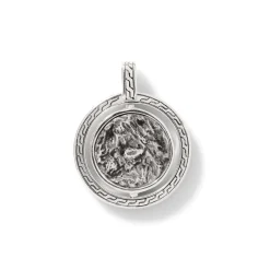 Men John Hardy Tags & Pendants^Moon Door Pendant, Dark Silver