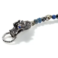 Men John Hardy Beads^Naga Beaded Bracelet, Silver, Gemstones