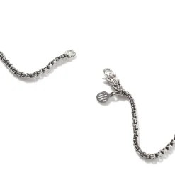 Men John Hardy Chains^Naga Box Chain Necklace, Silver, 2.7Mm