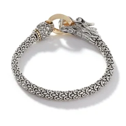 Women John Hardy Chains^Naga Bracelet, Gold, Sterling Silver, 6Mm