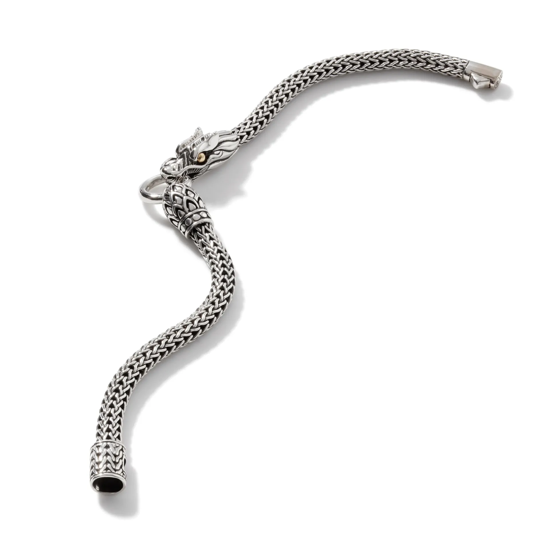 Men John Hardy Chains^Naga Bracelet, Sterling Silver, Gold, 5Mm