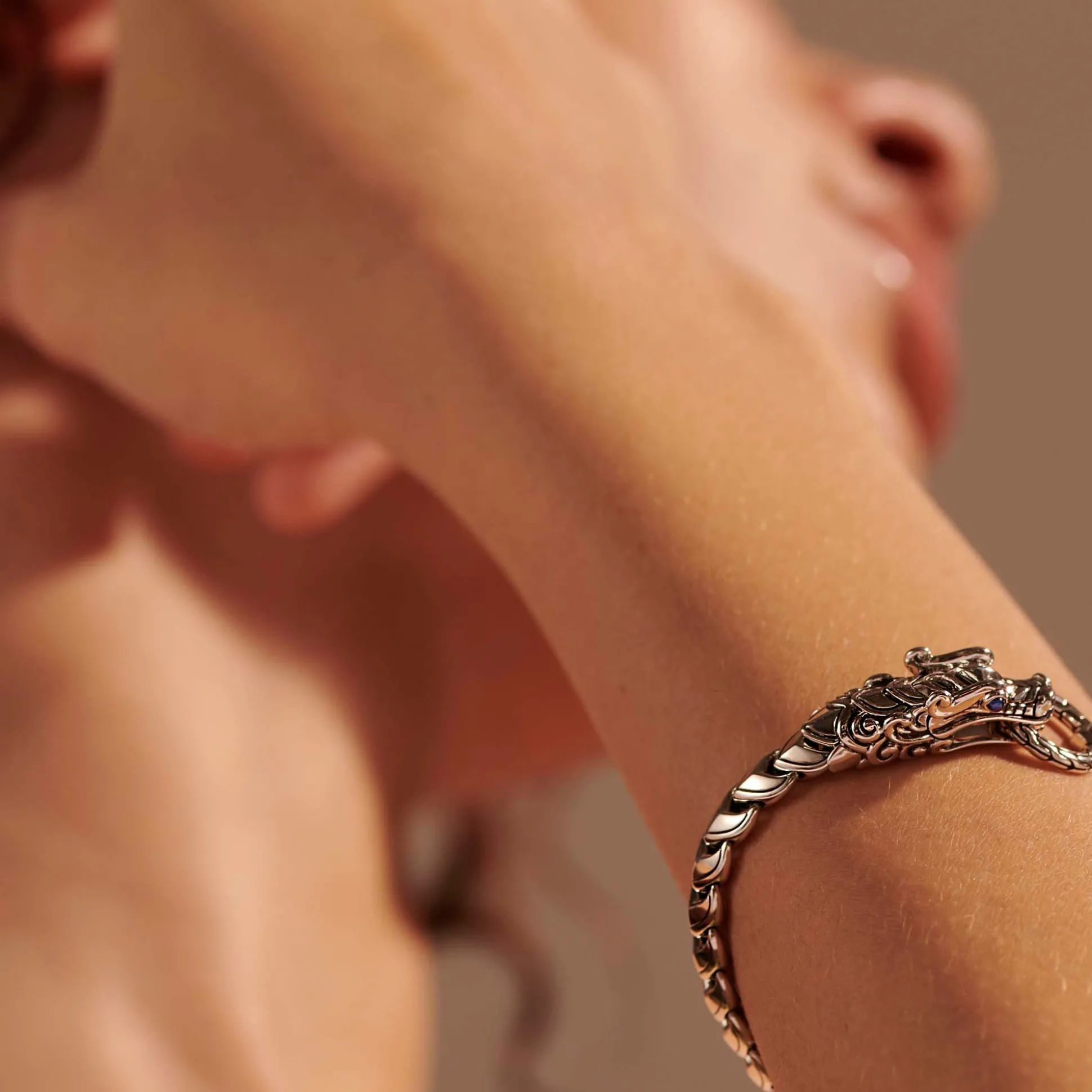 Women John Hardy Chains^Naga Bracelet, Sterling Silver, 7Mm