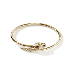 Women John Hardy Bangles & Cuffs^Naga Cuff, Gold, Diamonds, Slim
