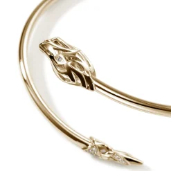 Women John Hardy Bangles & Cuffs^Naga Cuff, Gold, Diamonds, Slim