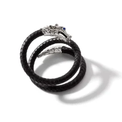 Women John Hardy Bangles & Cuffs^Naga Cuff In Leather, Sterling Silver