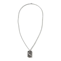 Men John Hardy Tags & Pendants^Naga Dog Tag Necklace, Sterling Silver
