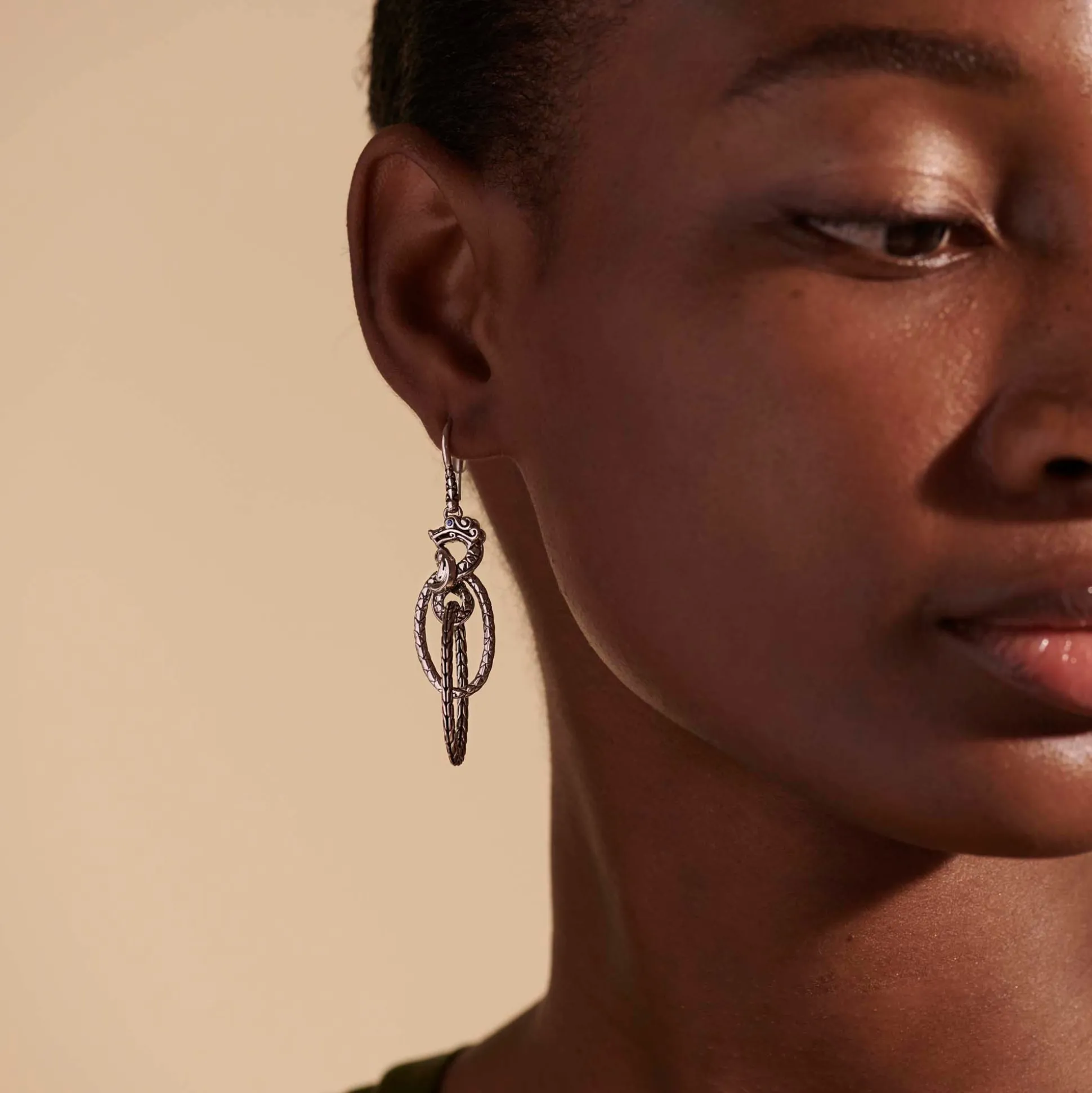 Women John Hardy Statement^Naga Drop Earring, Sterling Silver