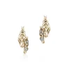 Women John Hardy Hoops^Naga Hoop Earring, Gold, Diamonds