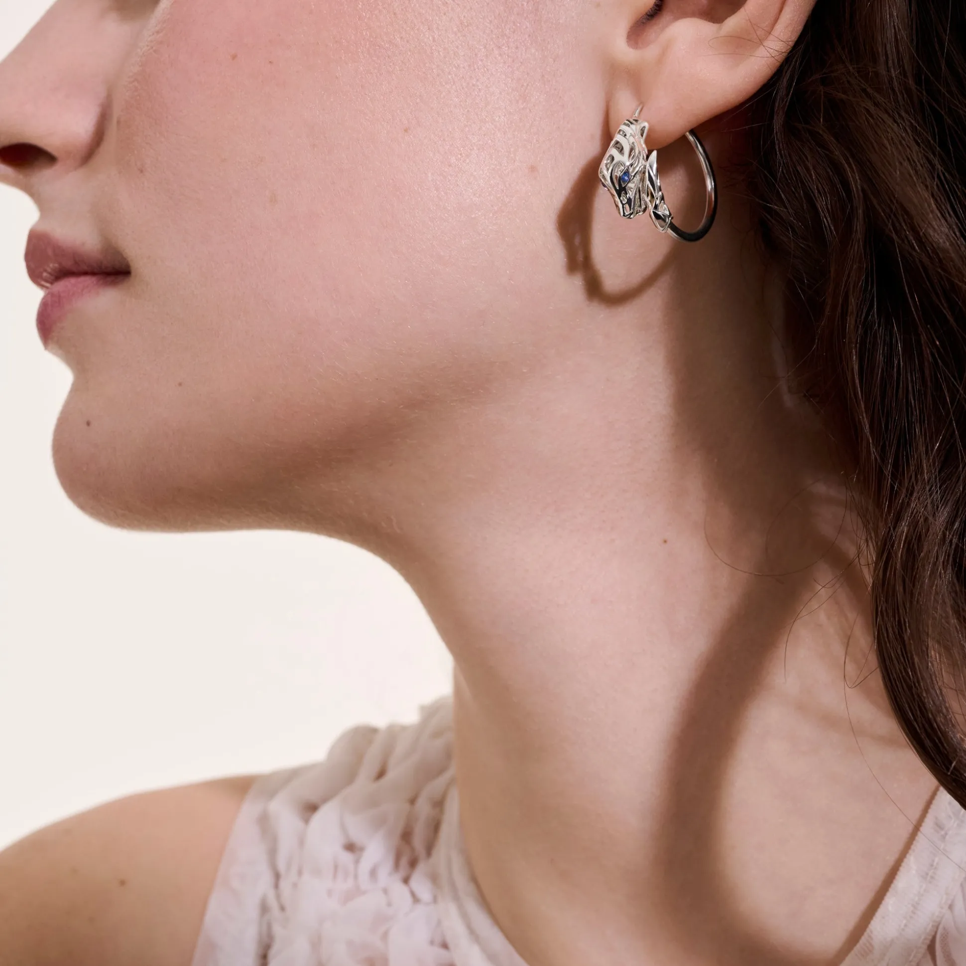 Women John Hardy Hoops^Naga Hoop Earring, Sterling Silver