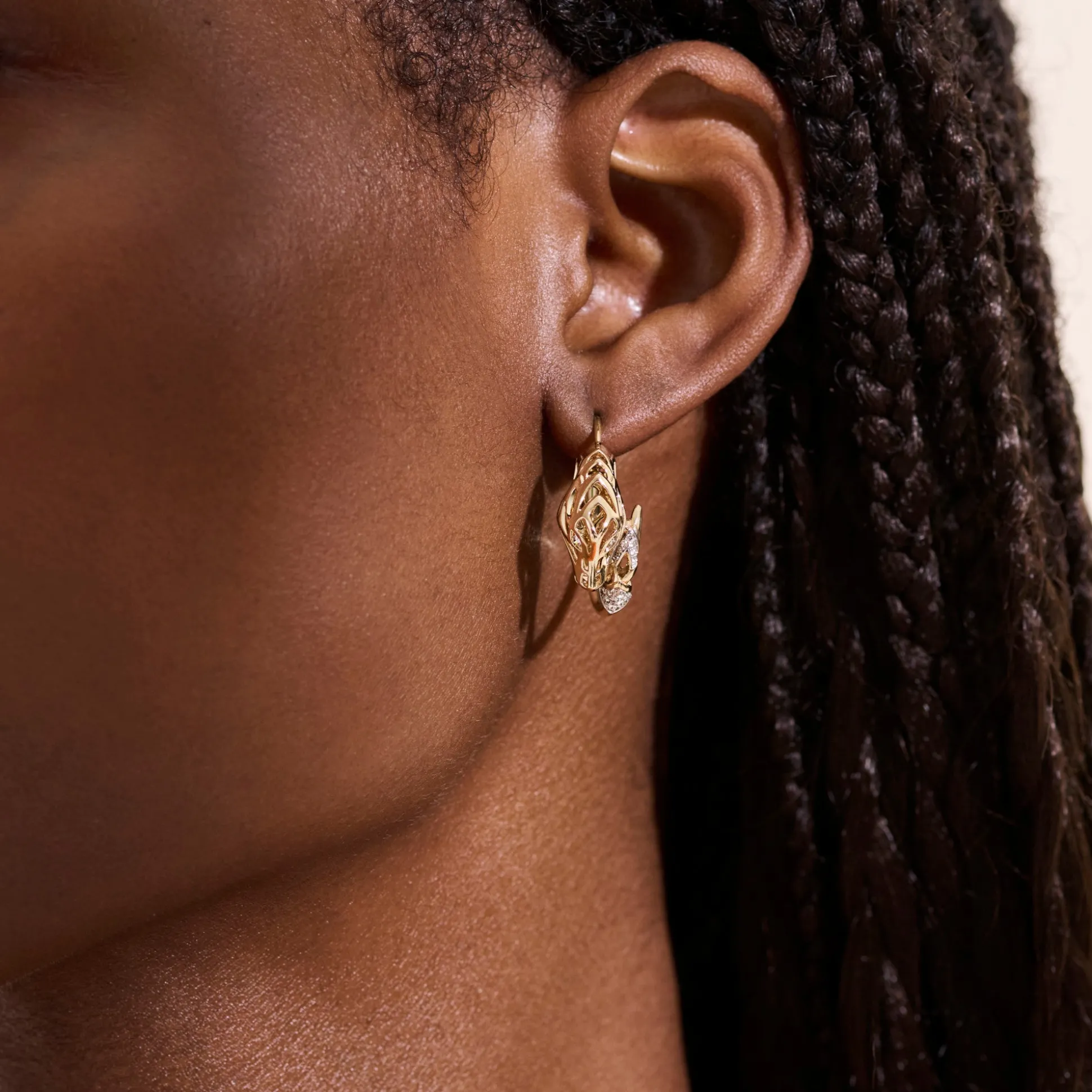 Women John Hardy Hoops^Naga Hoop Earring, Sterling Silver