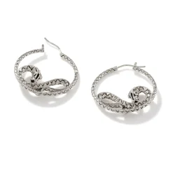 Women John Hardy Hoops^Naga Hoop Earring, Sterling Silver