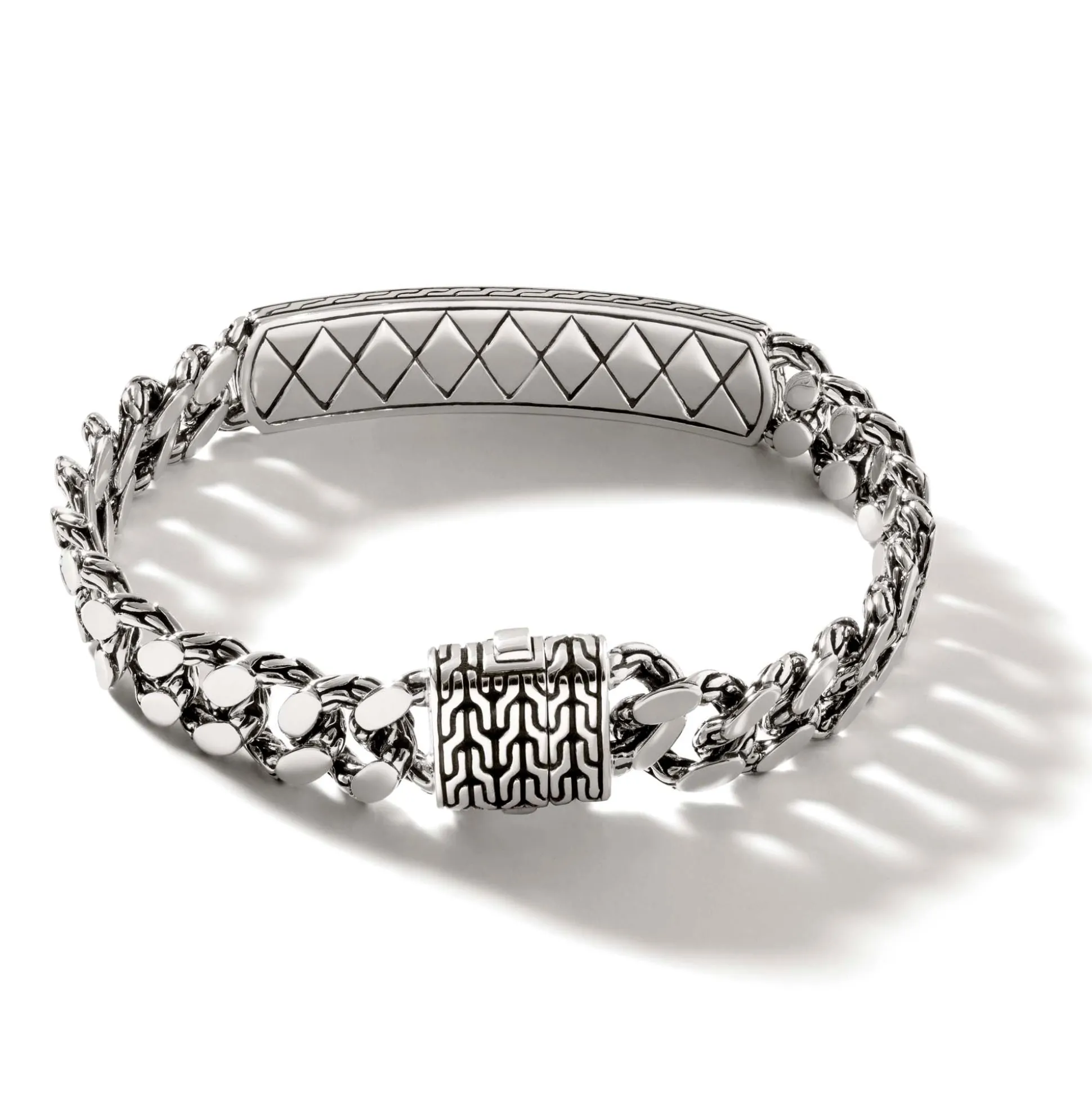 Men John Hardy Chains^Naga Id Bracelet, Sterling Silver