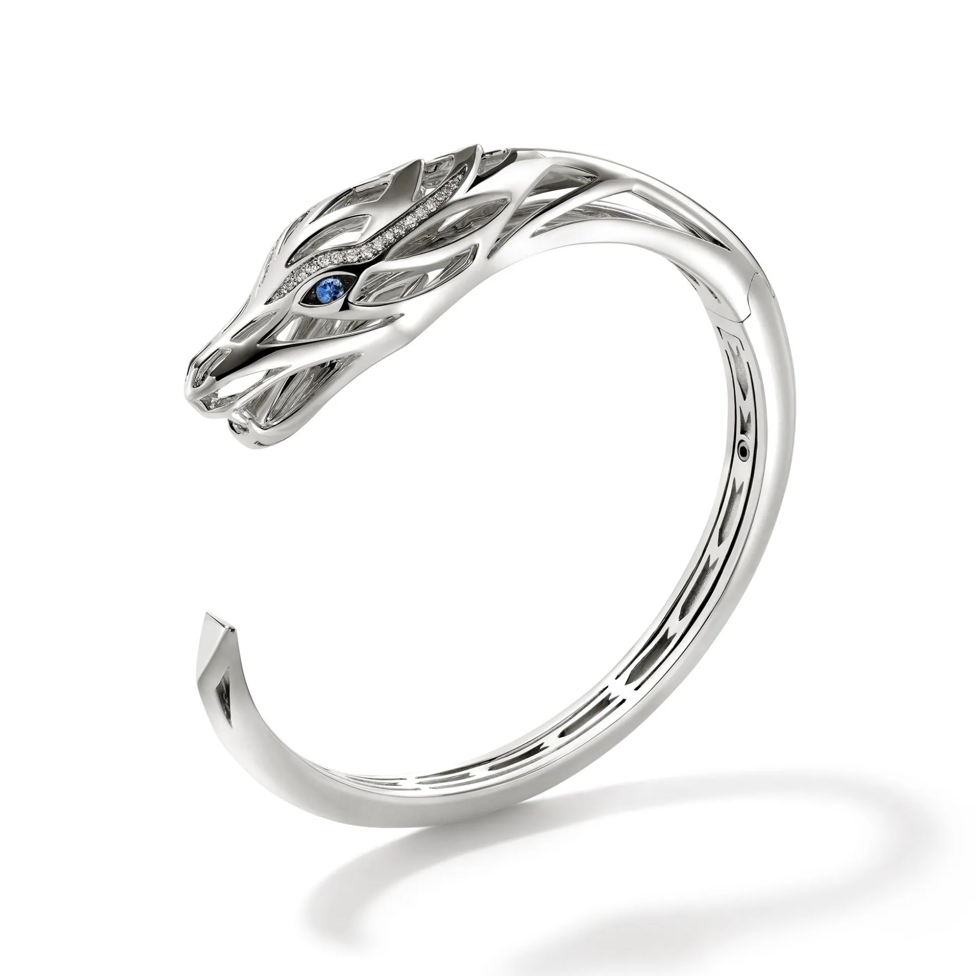 Women John Hardy Bangles & Cuffs^Naga Kick Cuff, Sterling Silver, Diamonds
