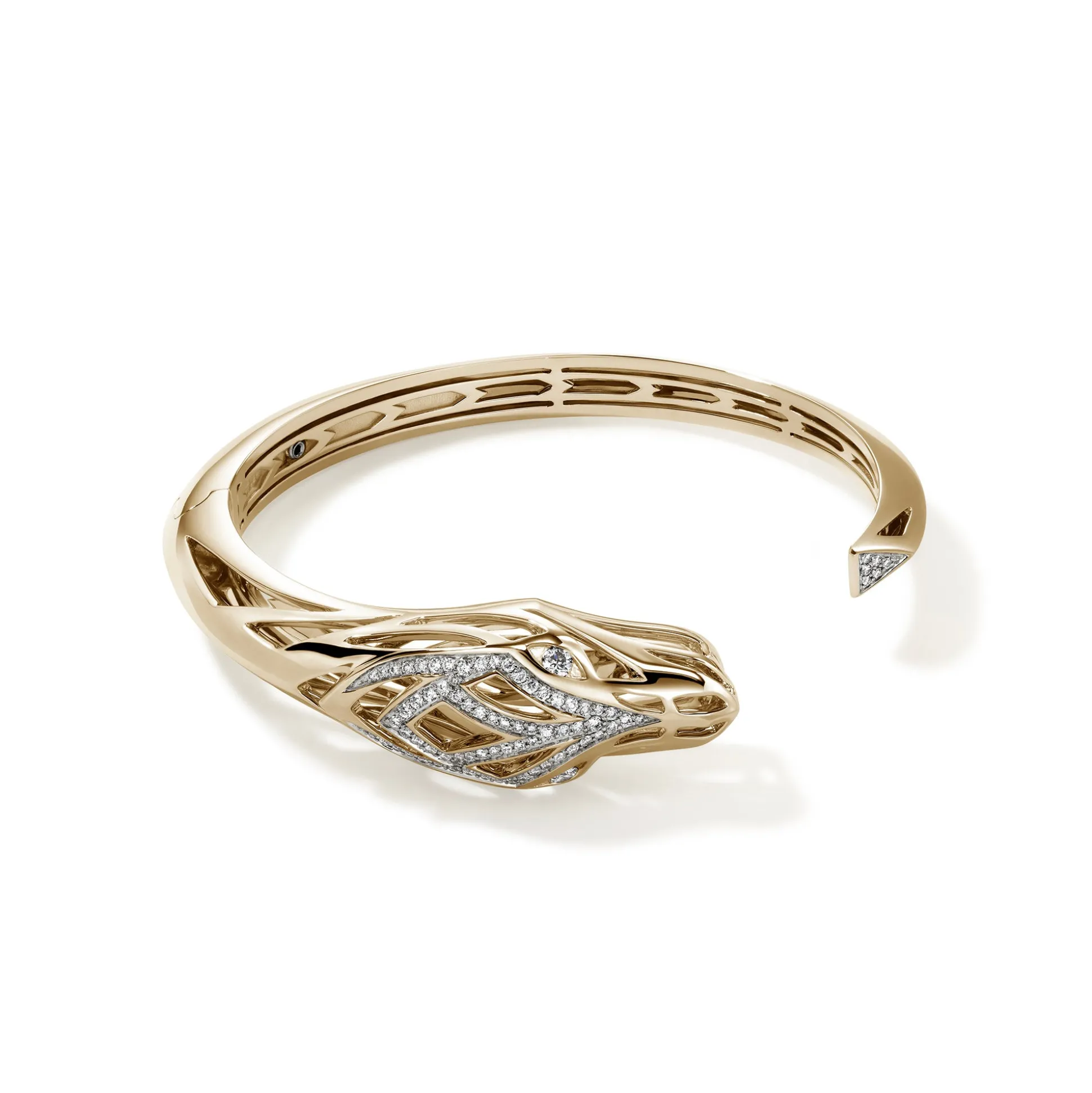 Women John Hardy Bangles & Cuffs^Naga Kick Cuff, Sterling Silver, Diamonds