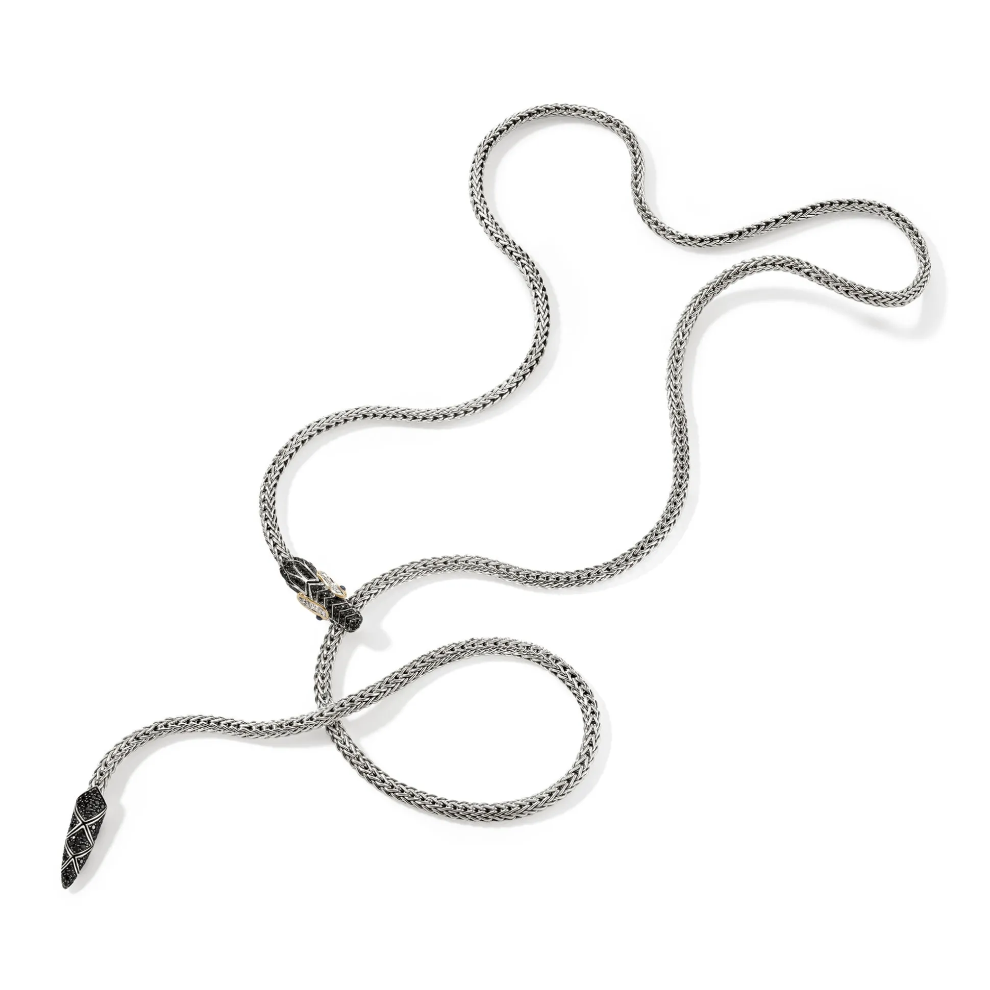 Women John Hardy Statement^Naga Lariat, Gold, Silver, Diamonds