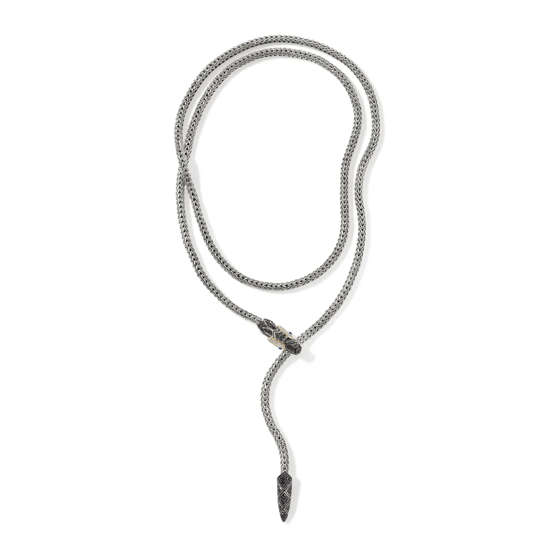 Women John Hardy Statement^Naga Lariat, Gold, Silver, Diamonds