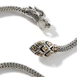Women John Hardy Statement^Naga Lariat, Sterling Silver, Gold, 5Mm