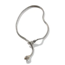 Women John Hardy Statement^Naga Lariat, Sterling Silver, Gold, 5Mm