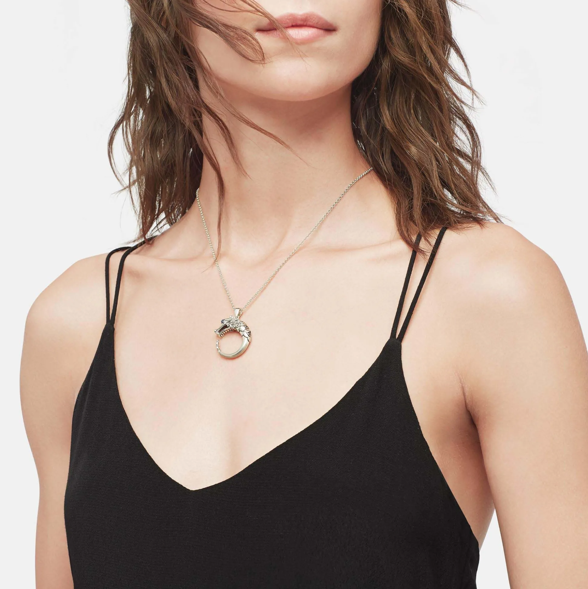 Women John Hardy Pendants^Naga Necklace, Sterling Silver, Pave