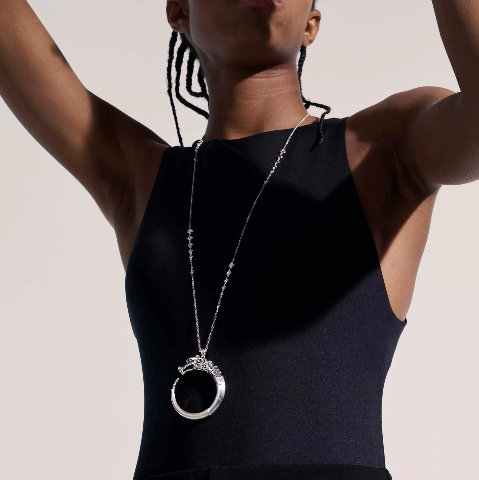 Women John Hardy Pendants^Naga Necklace, Sterling Silver, Pave