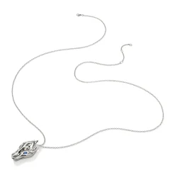 Men John Hardy Tags & Pendants^Naga Pendant Necklace, Silver, Diamonds