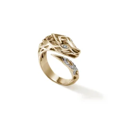 Men John Hardy Bands^Naga Ring, Gold