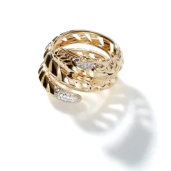 Women John Hardy Statement^Naga Ring, Gold, Diamonds