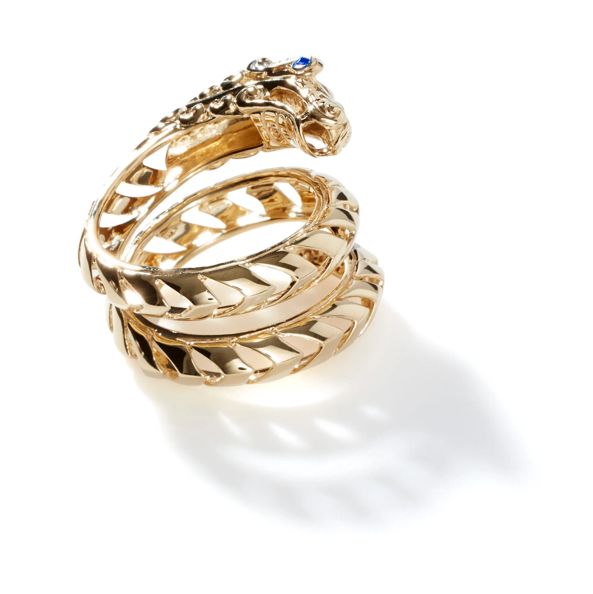 Women John Hardy Statement^Naga Ring, Gold, Diamonds