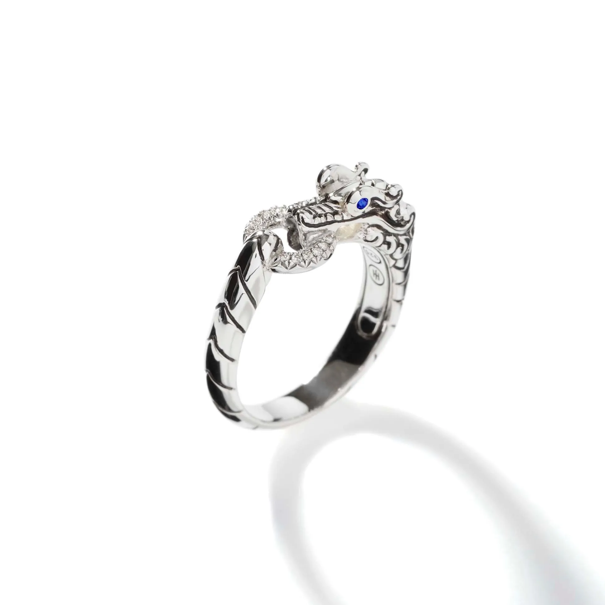 Women John Hardy Bands^Naga Ring, Sterling Silver, Diamonds