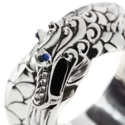 Men John Hardy Bands^Naga Ring, Sterling Silver