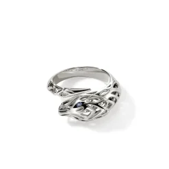 Men John Hardy Bands^Naga Ring, Sterling Silver