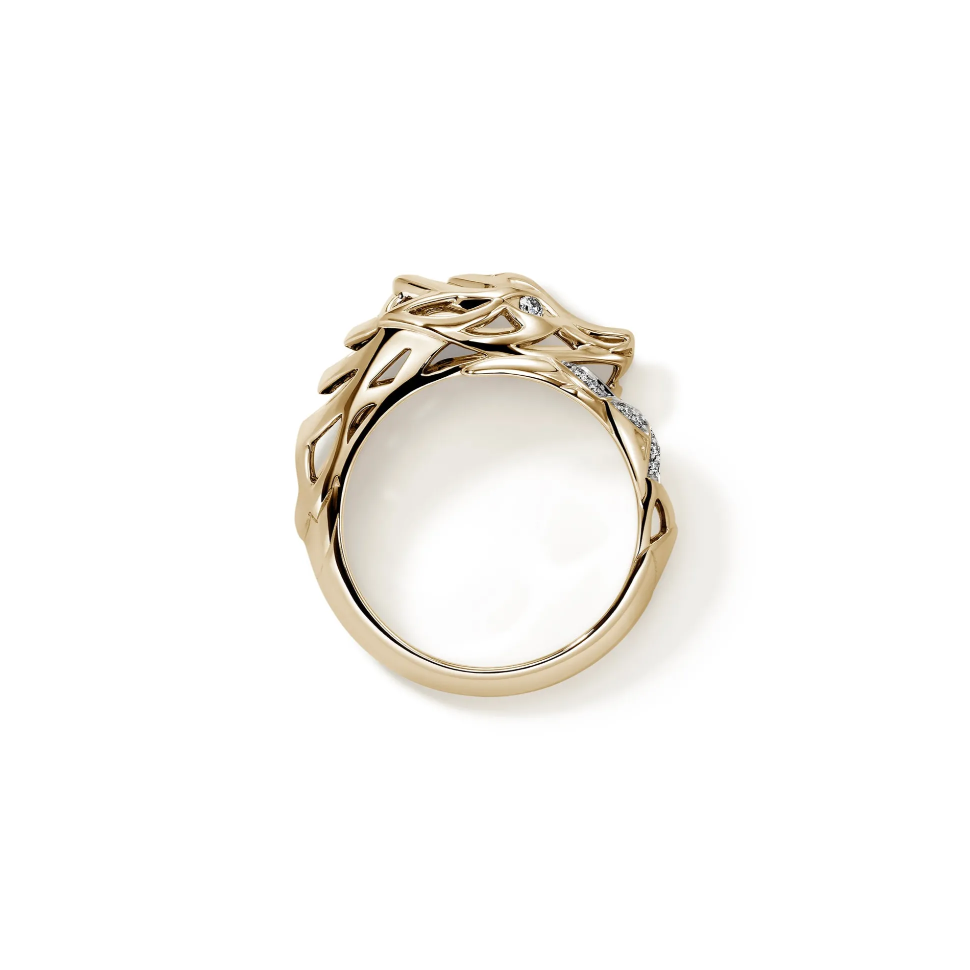 Men John Hardy Bands^Naga Ring, Sterling Silver