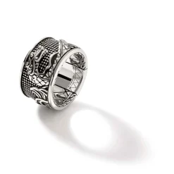Men John Hardy Bands^Naga Ring, Sterling Silver