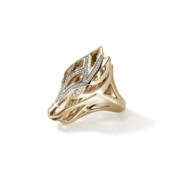 Women John Hardy Statement^Naga Ring, Sterling Silver, Diamonds