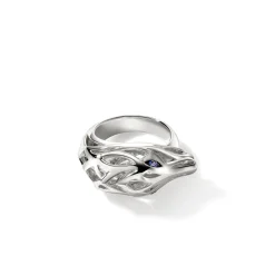 Men John Hardy Bands^Naga Ring, Sterling Silver
