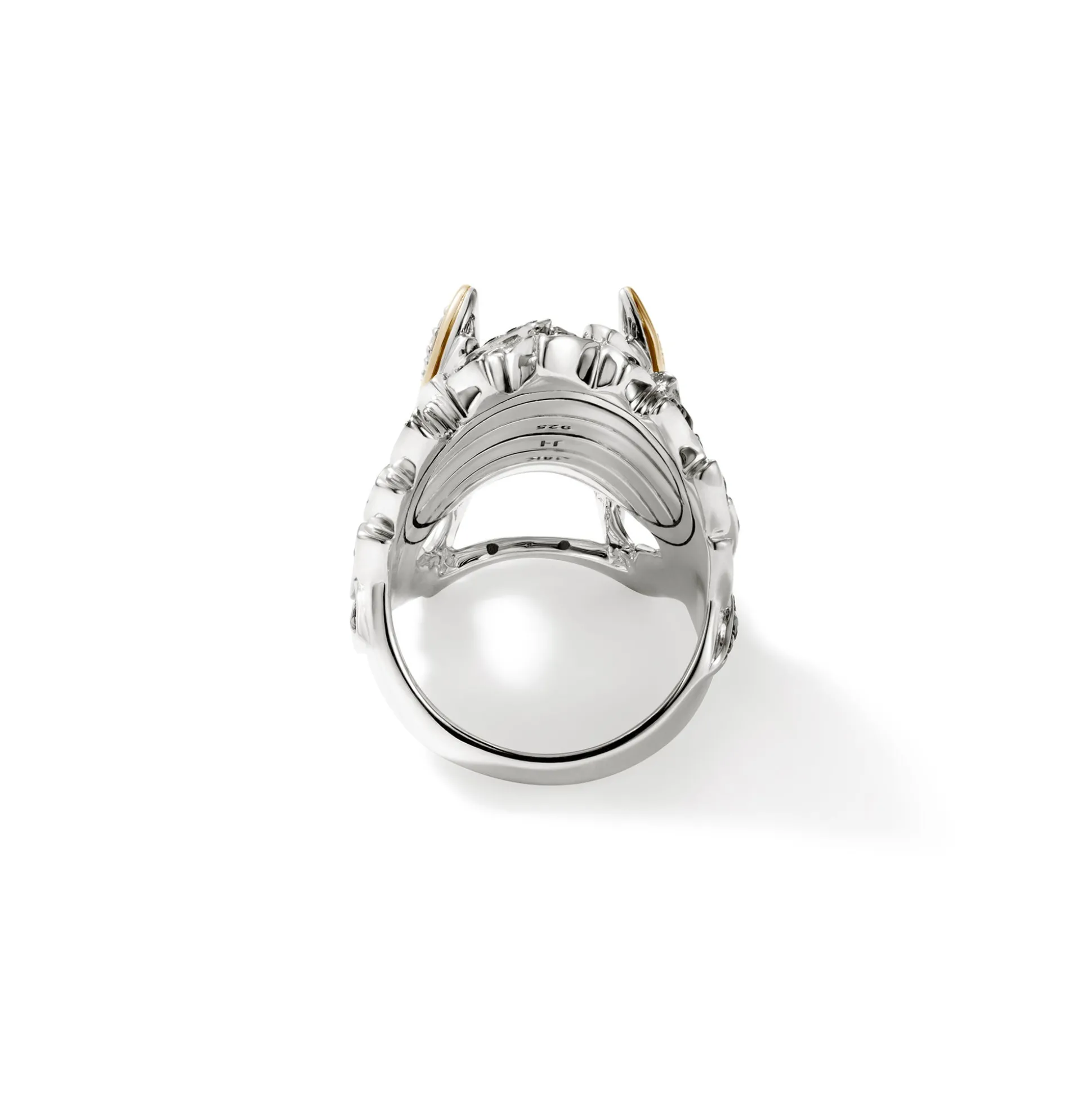 Women John Hardy Statement^Naga Saddle Ring, Gold, Silver, Diamonds