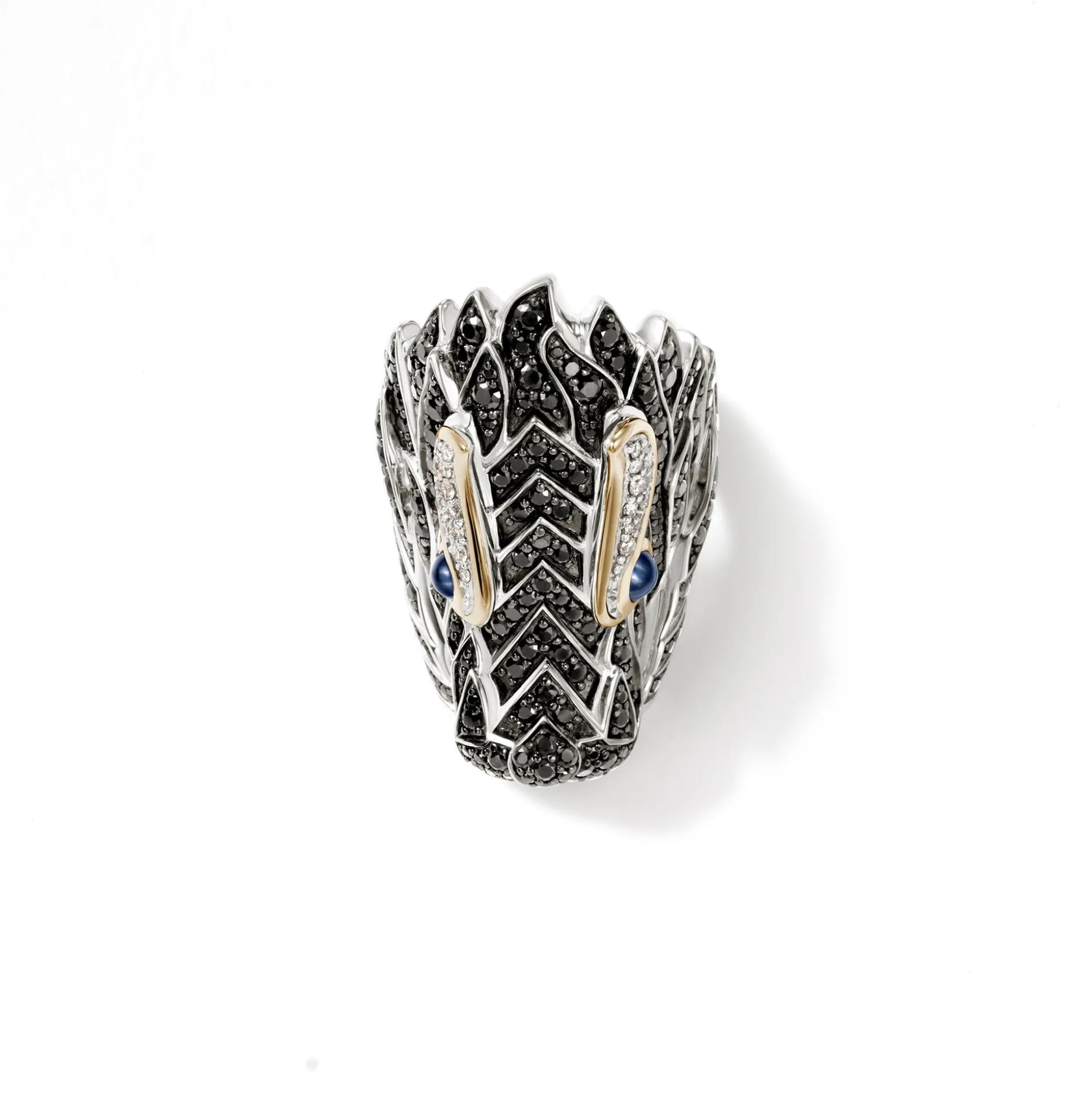 Women John Hardy Statement^Naga Saddle Ring, Gold, Silver, Diamonds