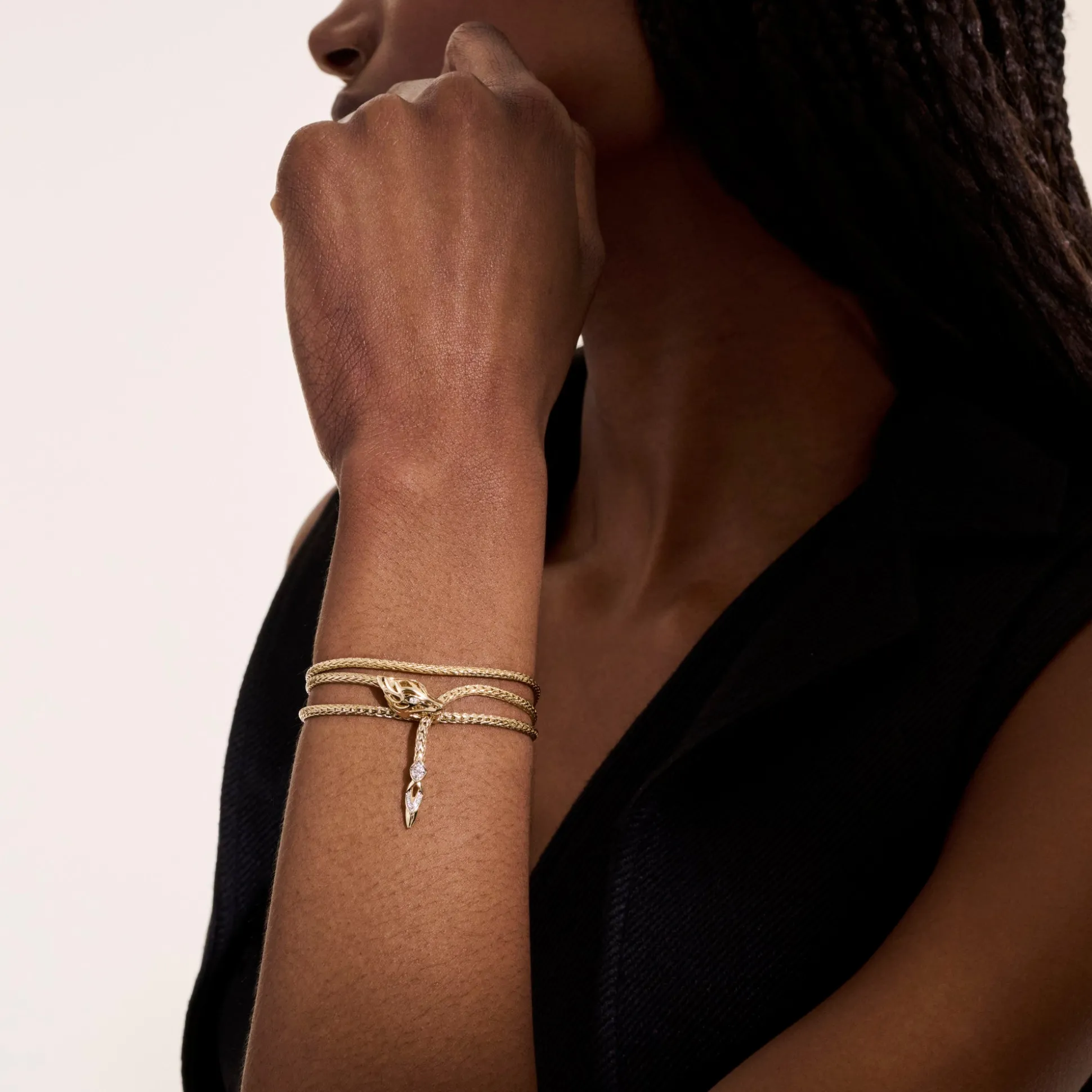 Women John Hardy Chains^Naga Wrap, Sterling Silver, 2.5Mm