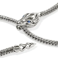 Women John Hardy Statement^Naga Y Necklace, Sterling Silver, 7.5Mm
