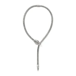 Women John Hardy Statement^Naga Y Necklace, Sterling Silver, 7.5Mm