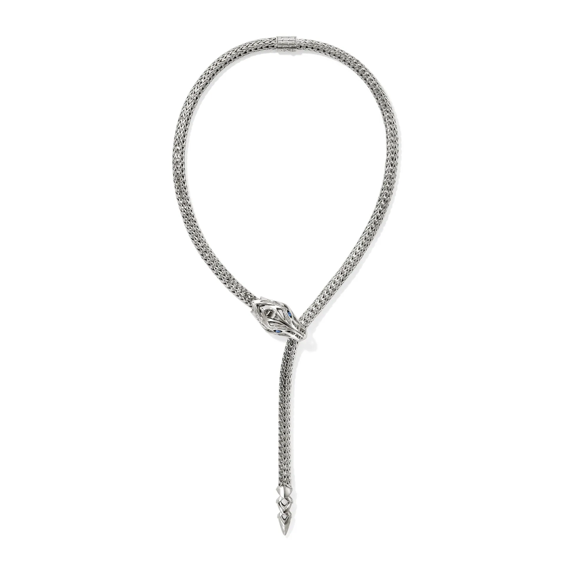 Women John Hardy Statement^Naga Y Necklace, Sterling Silver, 7.5Mm