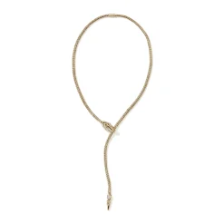 Women John Hardy Statement^Naga Y Necklace, Sterling Silver, 4.4Mm