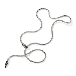 Women John Hardy Statement^Naga Y Necklace, Sterling Silver, 4.4Mm